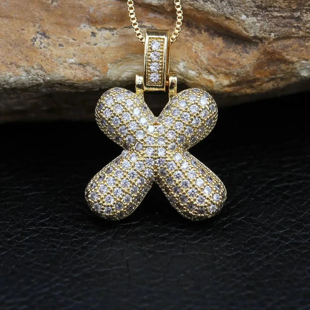 INITIAL BUBBLE NECKLACE