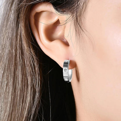 CRYSTAL HOOP EARRINGS