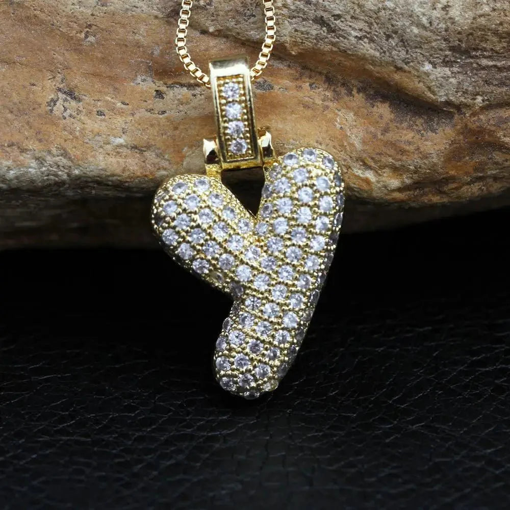 INITIAL BUBBLE NECKLACE