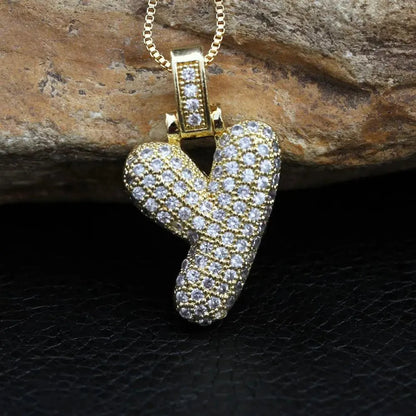 INITIAL BUBBLE NECKLACE