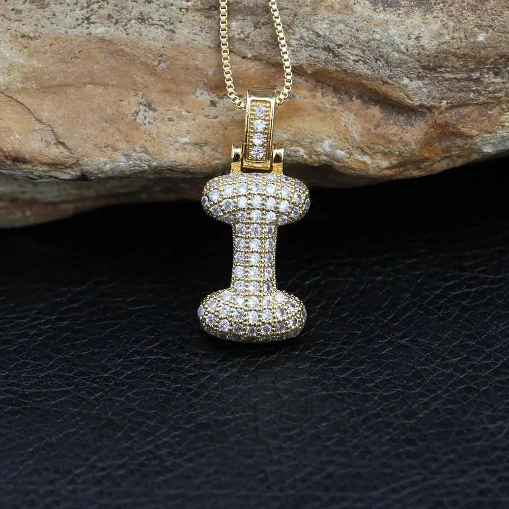 INITIAL BUBBLE NECKLACE