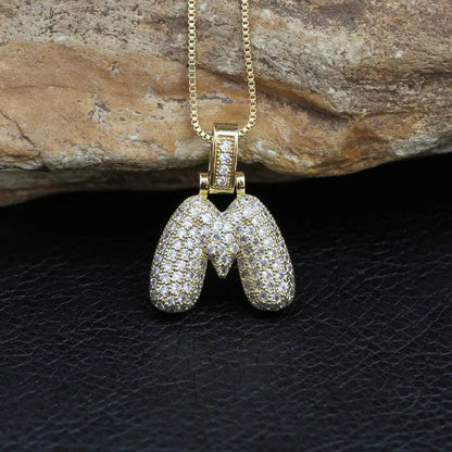 INITIAL BUBBLE NECKLACE