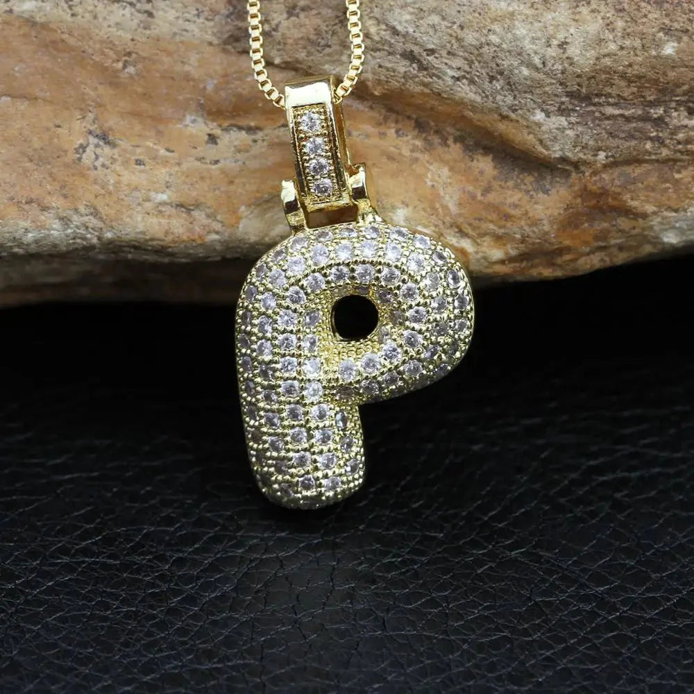 INITIAL BUBBLE NECKLACE