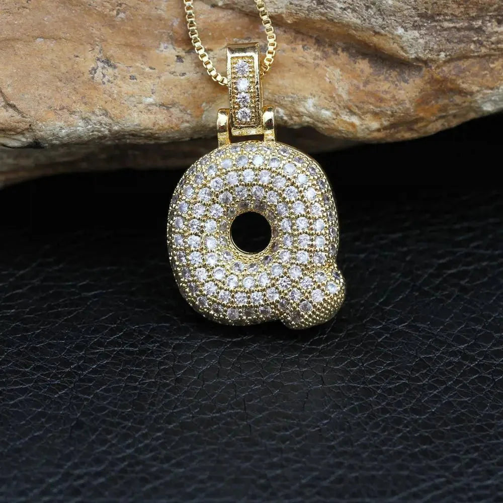 INITIAL BUBBLE NECKLACE