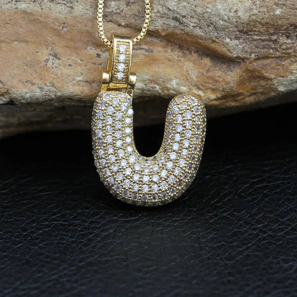 INITIAL BUBBLE NECKLACE