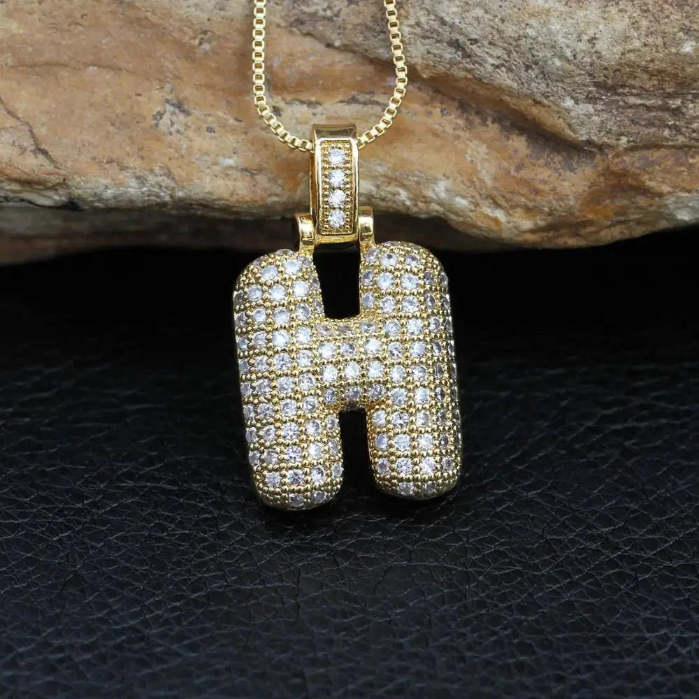 INITIAL BUBBLE NECKLACE