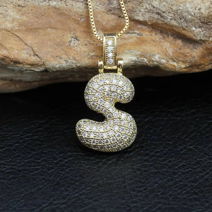 INITIAL BUBBLE NECKLACE