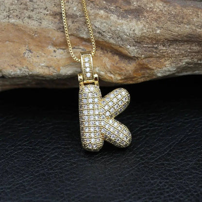 INITIAL BUBBLE NECKLACE