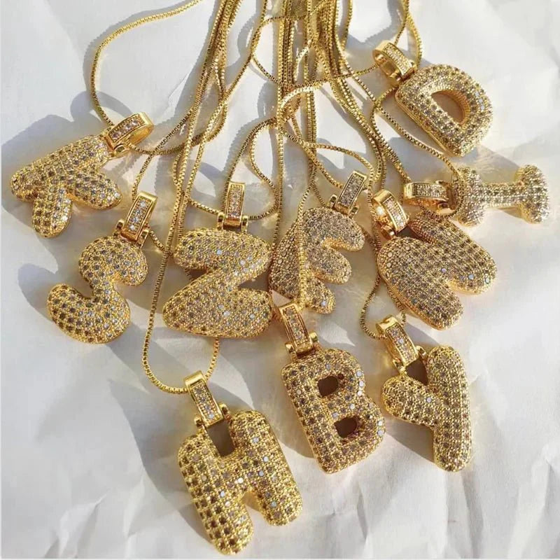 INITIAL BUBBLE NECKLACE