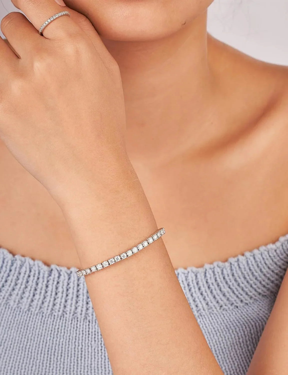 Moissanite Tennis Bracelet