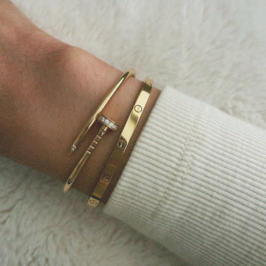 CT Nail Bracelet Luxury Gold