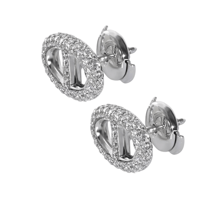 OVAL CRYSTAL EARRINGS